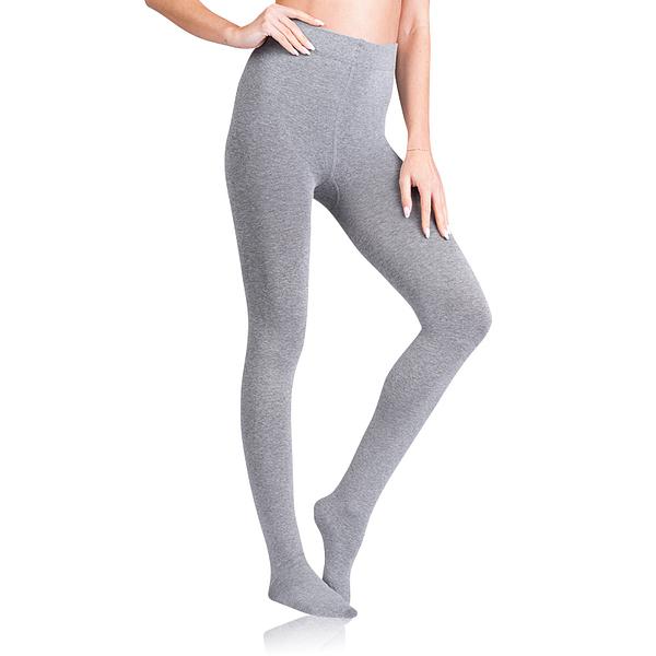 Bellinda FLEECE COTTON 100 DEN - Opaque tights - grey