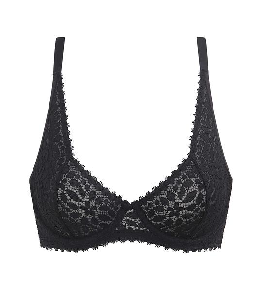 DIM DAILY DENTELLE UNDERWIRE BRA - Women's Lace Bra - Black