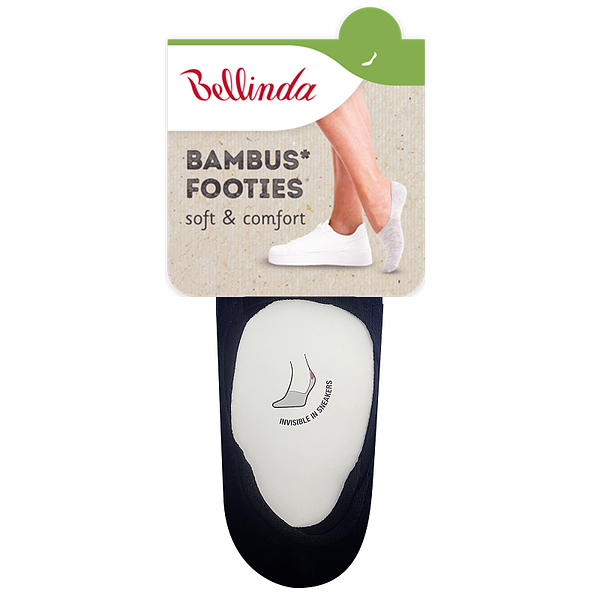 Bellinda BAMBOO FOOTIES SOCKS - Bamboo Extra Low Women&#039;s Socks - Black