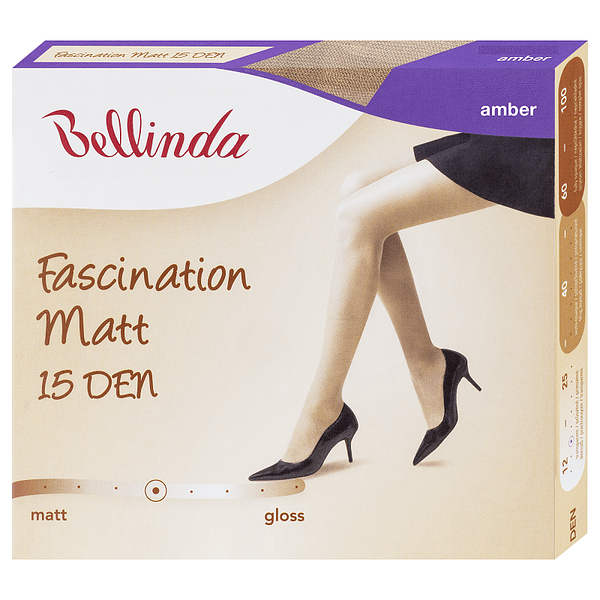 Bellinda FASCINATION MATT 15 DEN - Women's tights in matte finish - amber