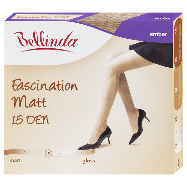Bellinda FASCINATION MATT 15 DEN - Women's tights in matte finish - amber