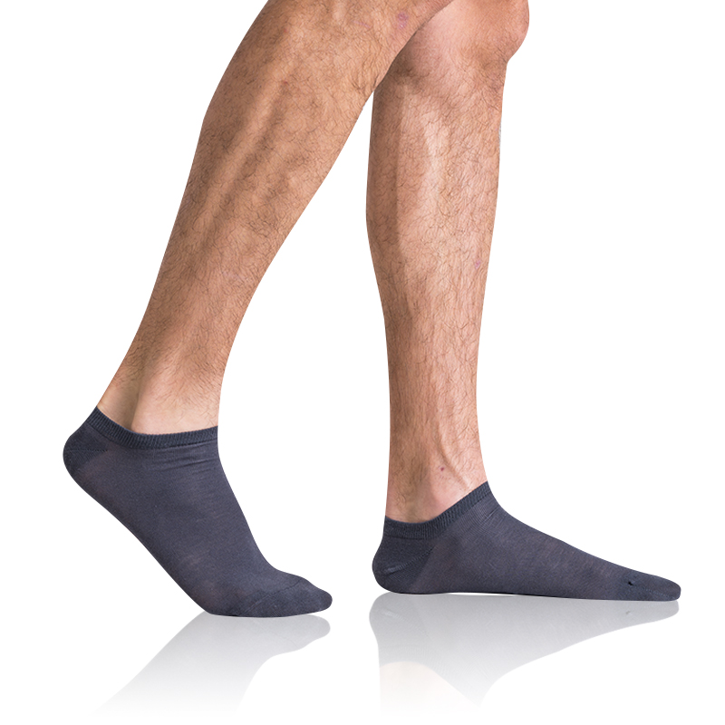 Levně Bellinda 
GREEN ECOSMART MEN IN-SHOE SOCKS - Men's eco ankle socks - gray highlights