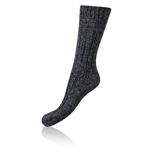 Bellinda 
NORWEGIAN STYLE SOCKS - Pánske zimné ponožky nórskeho typu - čierna