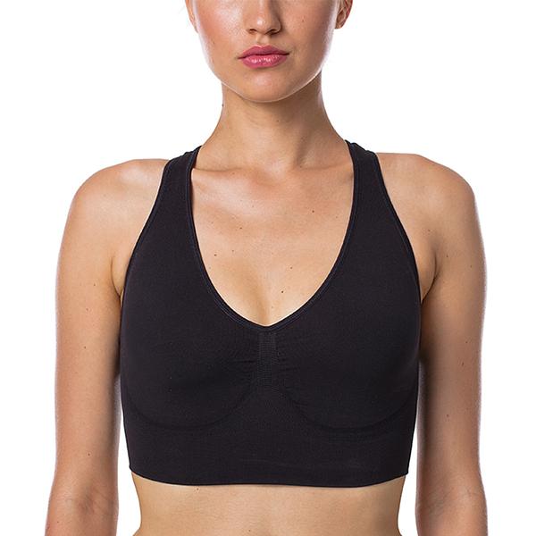 Bellinda SPORTS RACER BACK BRA - Women's Seamless Bra - Black