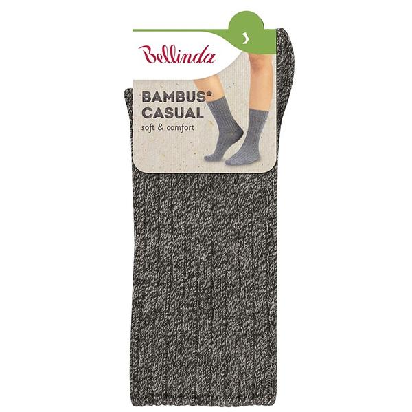 Bellinda 
BAMBUS CASUAL SOCKS - Zimné bambusové ponožky - sivý melír