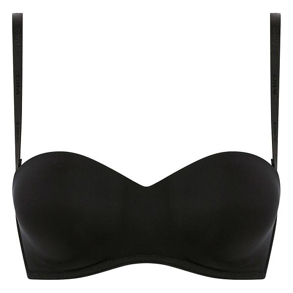DIM WIREFREE STRAPLESS BRA - Dámska podprsenka s odnímateľnými ramienkami - čierna