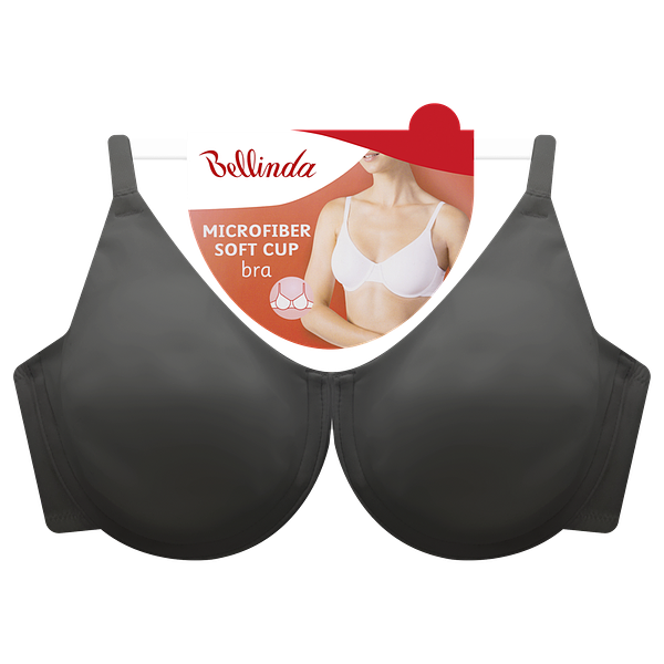 Bellinda MICROFIBER Miękki biustonosz - czarny