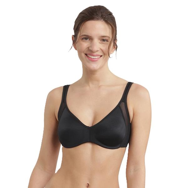 DIM GENEROUS MINIMIZER BRA - Women&#039;s shrinking bra with bones - black