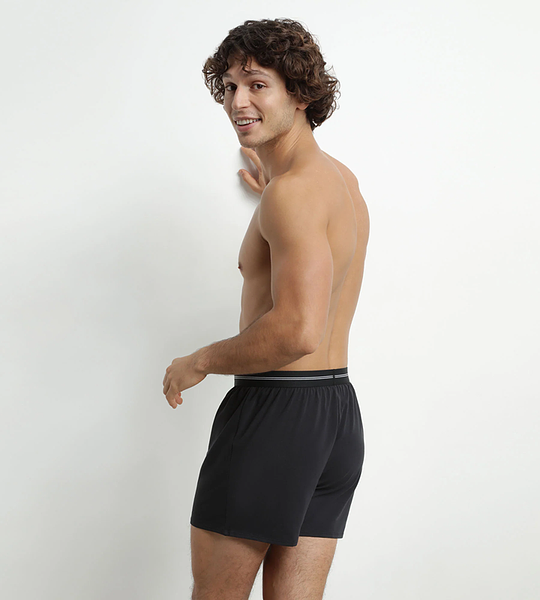 DIM ICONS LOOSE BOXER - Men's loose boxer shorts - black