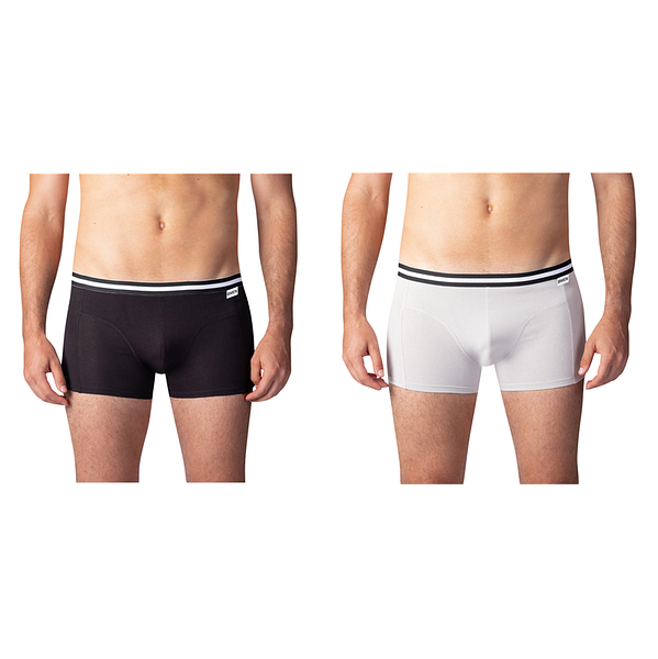 Bellinda
COTTON STRETCH BOXER 2x - Double pack of cotton boxer shorts - black - gray