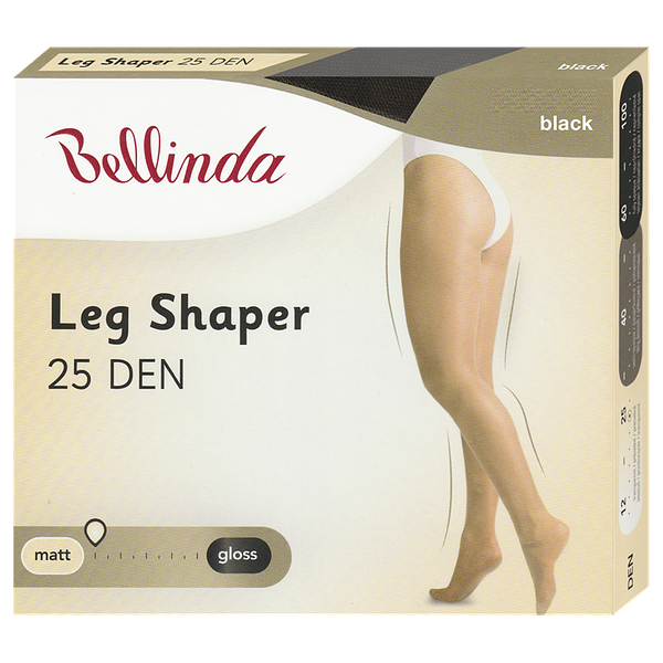Bellinda LEG SHAPER 25 DEN - Dámske tvarujúce pančuchy - Čierne