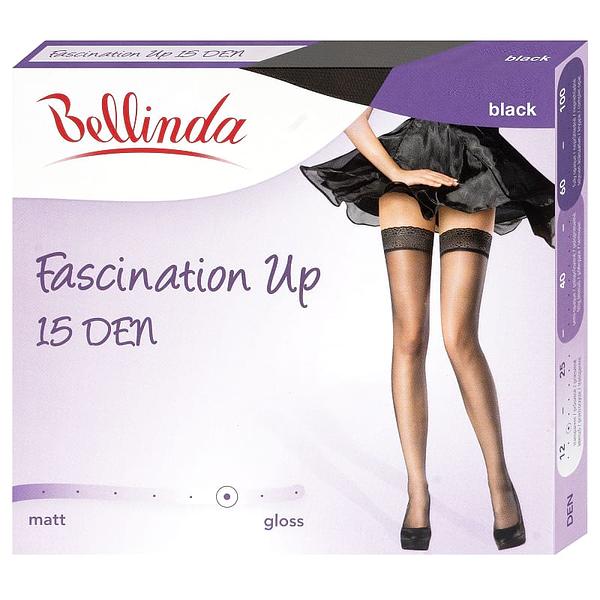 Bellinda FASCINATION UP 15 DAY - Transparent Shiny Self-Supporting Stockings - Black