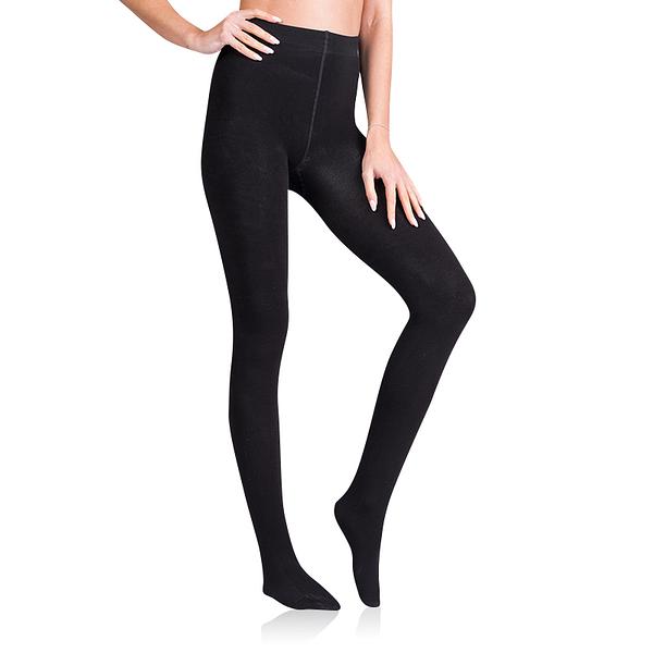 Bellinda FLEECE COTTON 100 DEN - Opaque tights - black