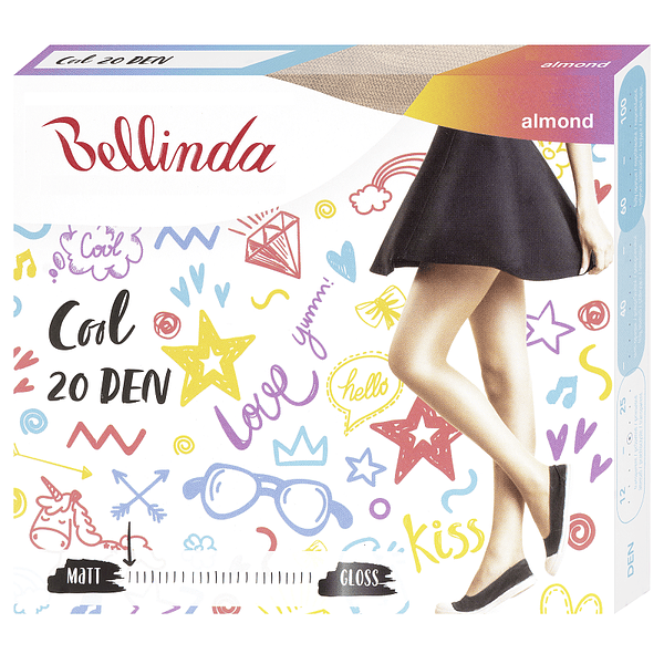 Bellinda COOL 20 DEN - Fashionable tights - almond