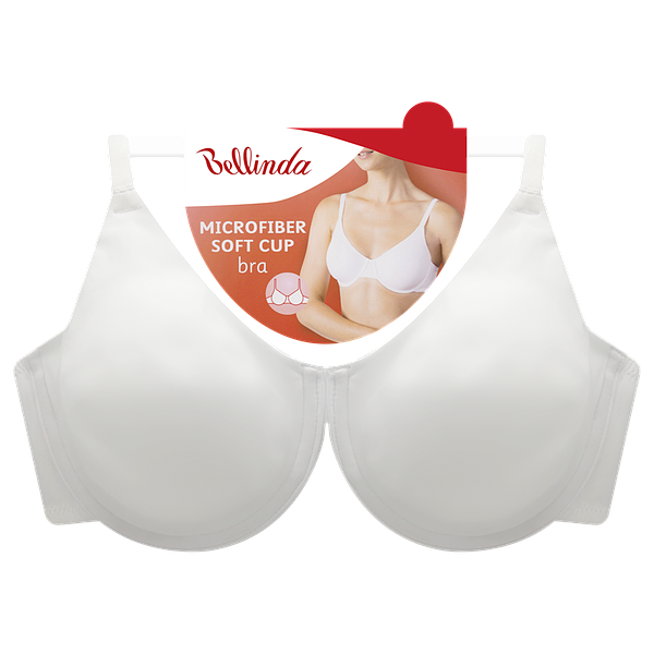 Bellinda MICROFIBER SOFT CUP BRA - biały biustonosz