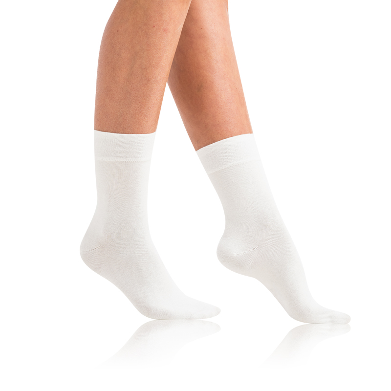 Bellinda COTTON MAXX LADIES SOCKS - Women's cotton socks - white