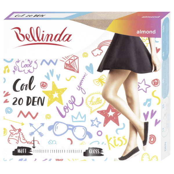 Bellinda COOL 20 DEN - Fashionable tights - almond