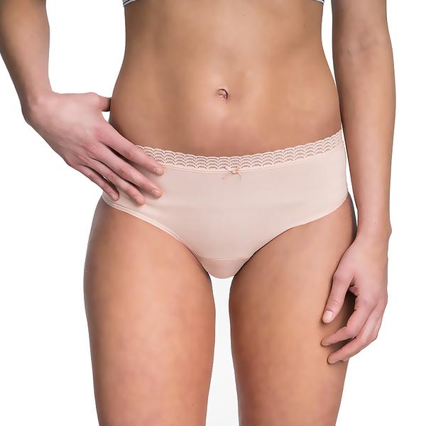 Bellinda
FANCY COTTON HIPSTER - Women's Hipster Panties with Lace Hem - Light Pink