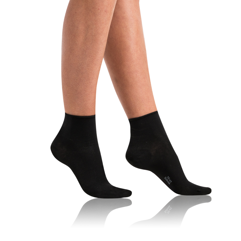 Levně Bellinda 
GREEN ECOSMART COMFORT SOCKS - Women's socks made of organic cotton with non-pressing hem - black