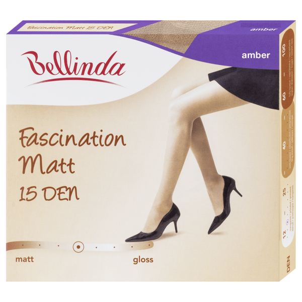Bellinda FASCINATION MATT 15 DEN - Women's tights in matte finish - amber