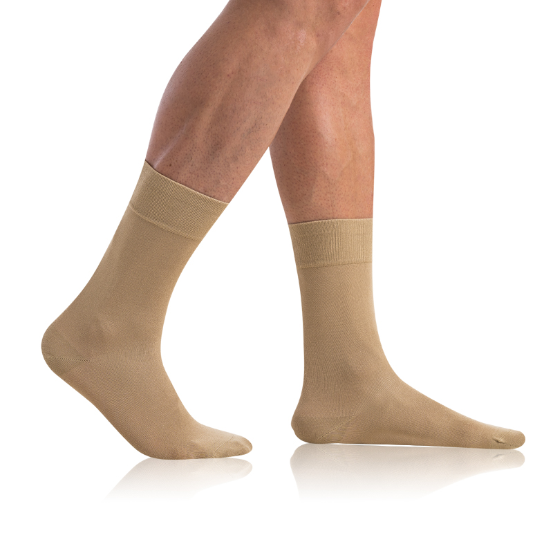 Levně Bellinda Pánské ponožky BAMBUS COMFORT SOCKS - Bambusové klasické pánské ponožky - béžová
