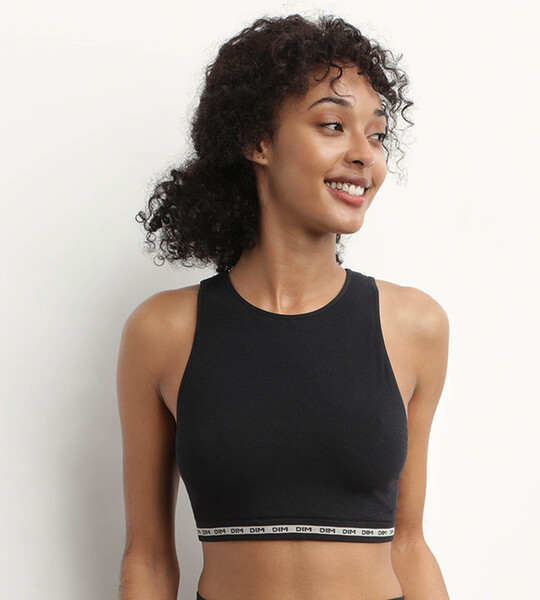 DIM ICONS WIREFREE CROP TOP - Women's Top - Black