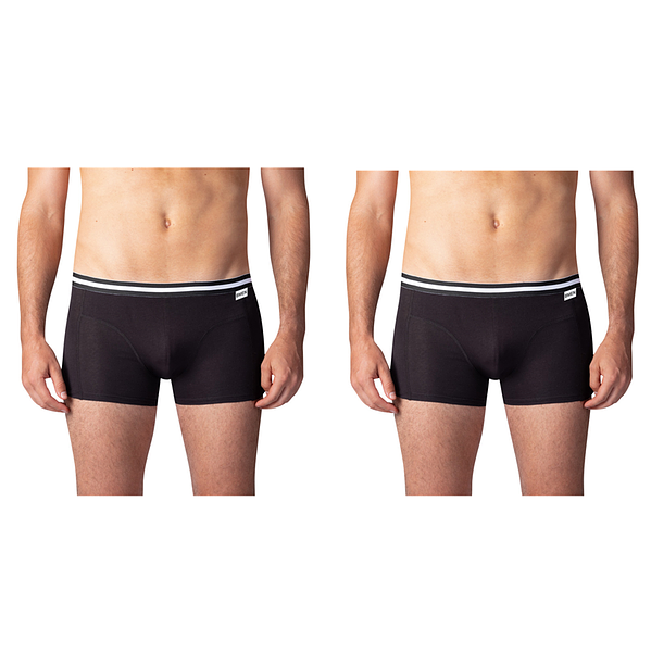 Bellinda
COTTON STRETCH BOXER 2x - Double pack of cotton boxer shorts - black