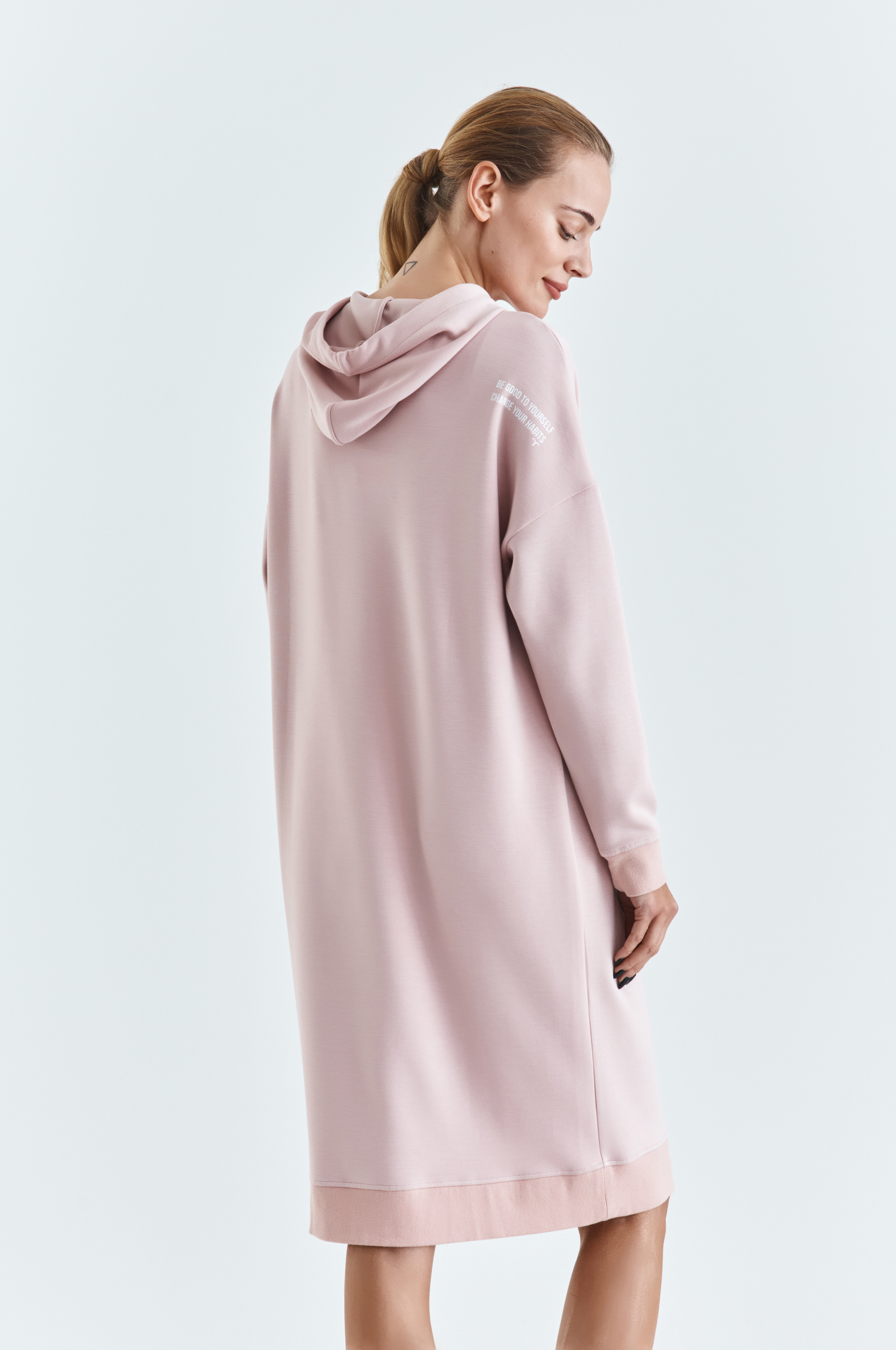 Rochie tatuum din tricot pentru dama CUKINO