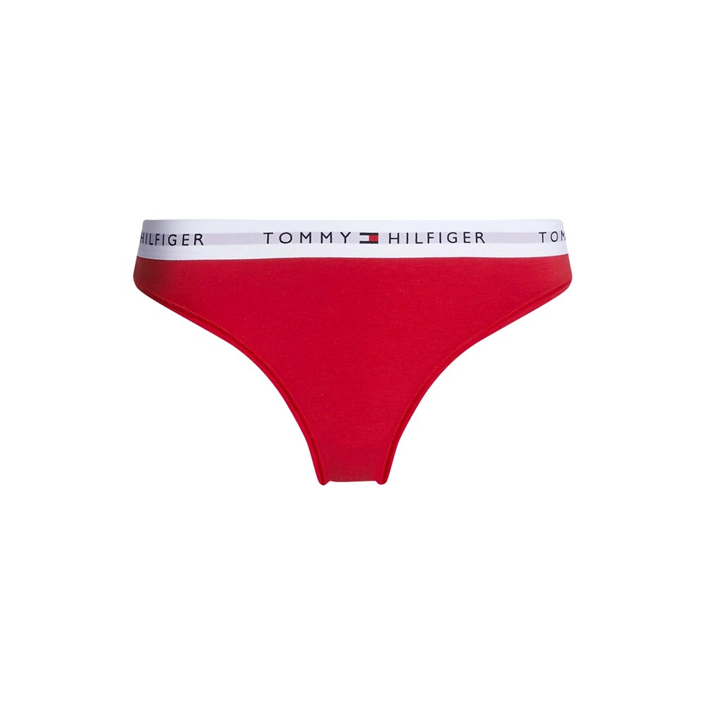 Levně Červená dámská tanga Tommy Hilfiger Underwear - Dámské