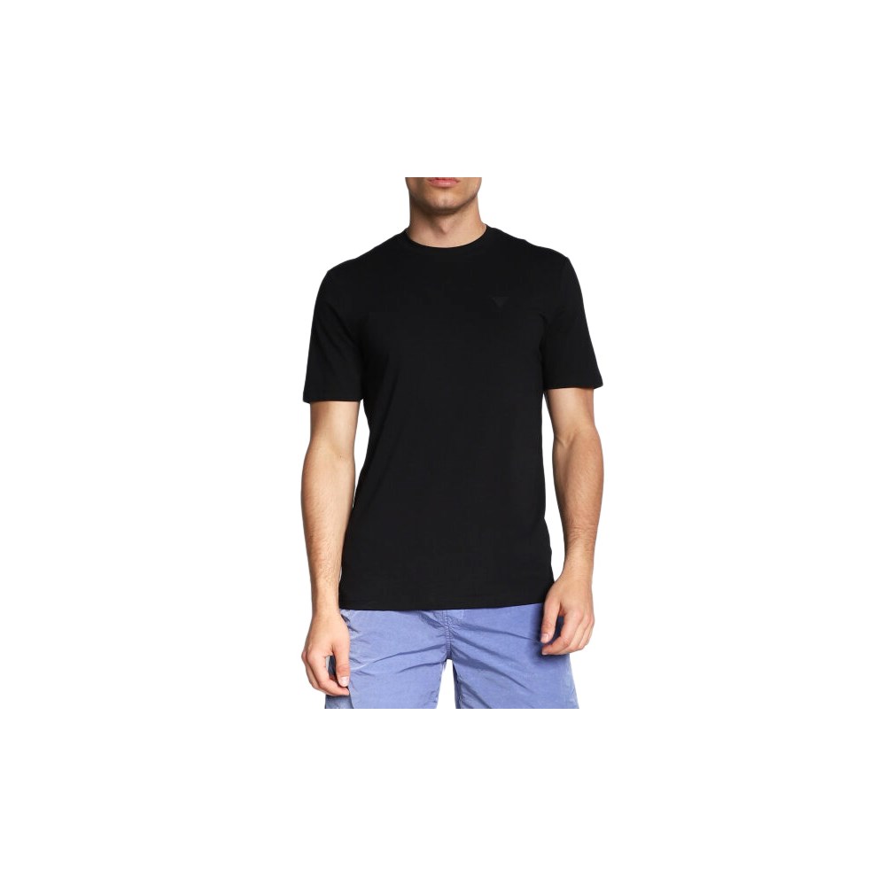 Čierne tričko Guess s krátkym rukávom