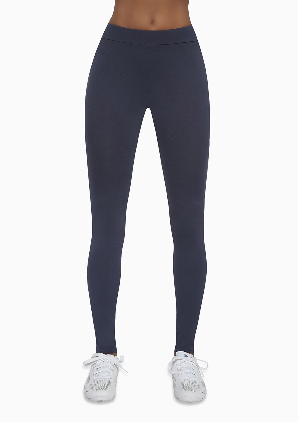 Bas Bleu Sports Leggings IMAGINE With Decorative Mesh Stripes