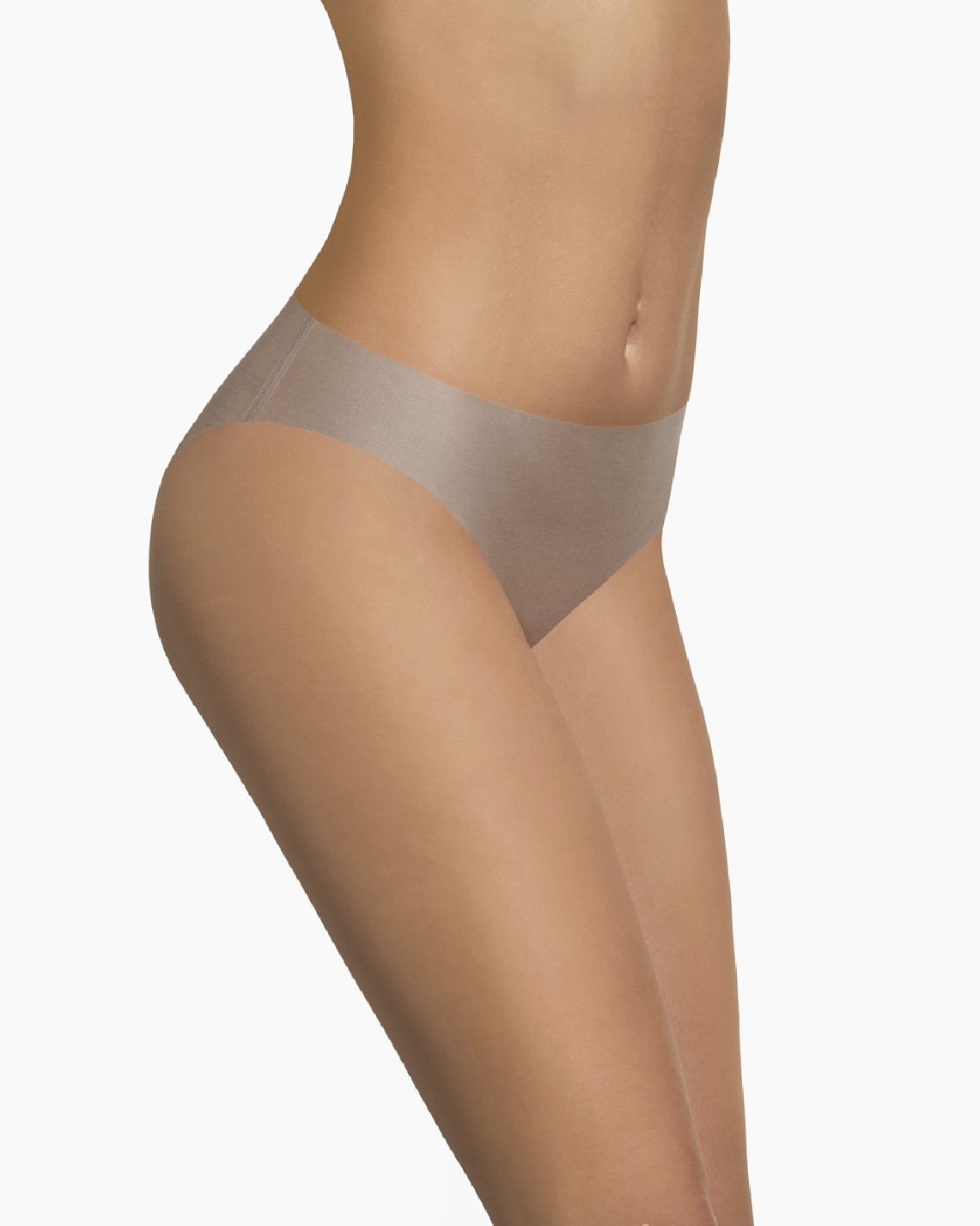 Levně Bas Bleu Women's briefs EDITH PLUS with silicone laser cut from delicate, breathable knitwear perfectly adhering to the body