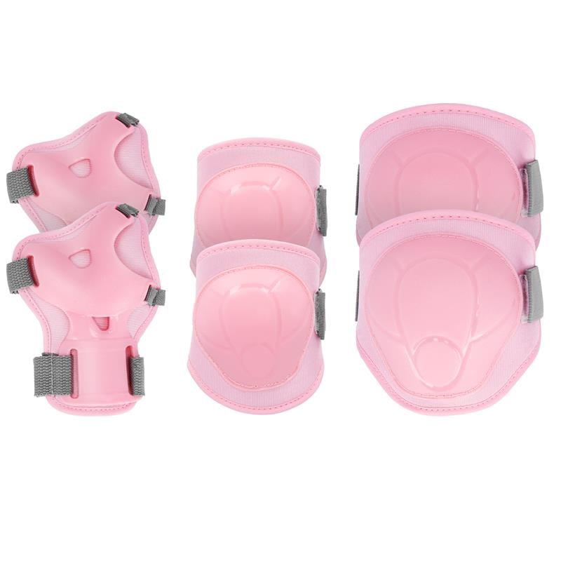 Spokey BUFFER II - 3-dielna set of children's protectors, pink, veľ. M