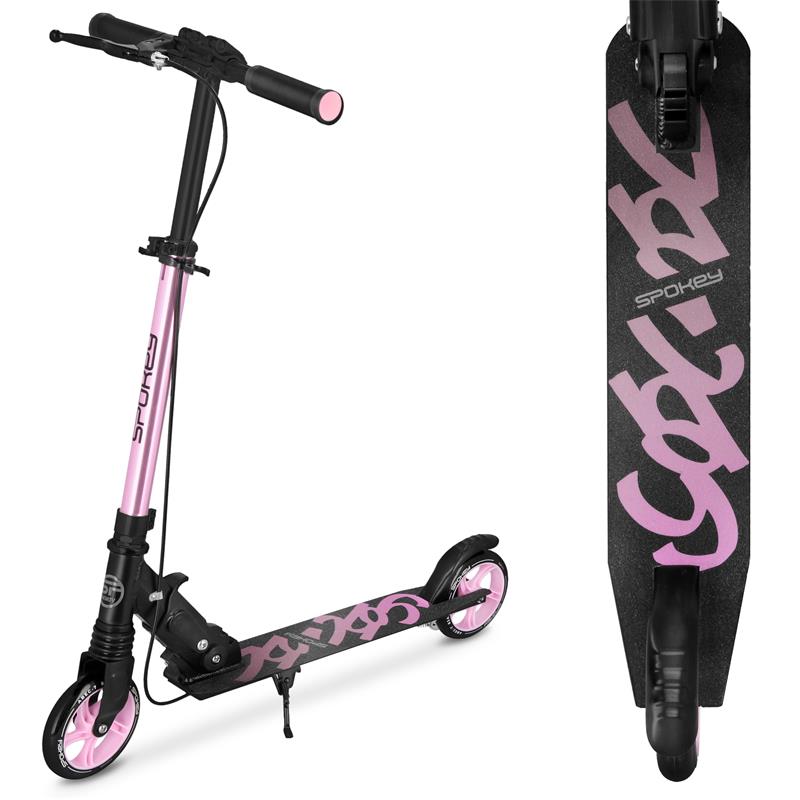 Spokey VACAY PRO Scooter With Handbrake, Wheelie 145 Mm, Pink