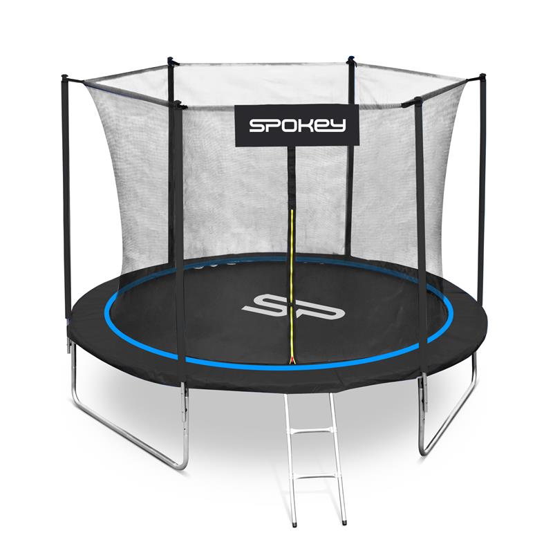 Spokey JUMPER Trampoline Clear-blue, Priemer 244 Cm, Incl. Protective Net And Ladder