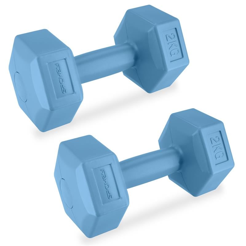 Spokey MONSTER Hexagonal Dumbbell Set, 2 Kg