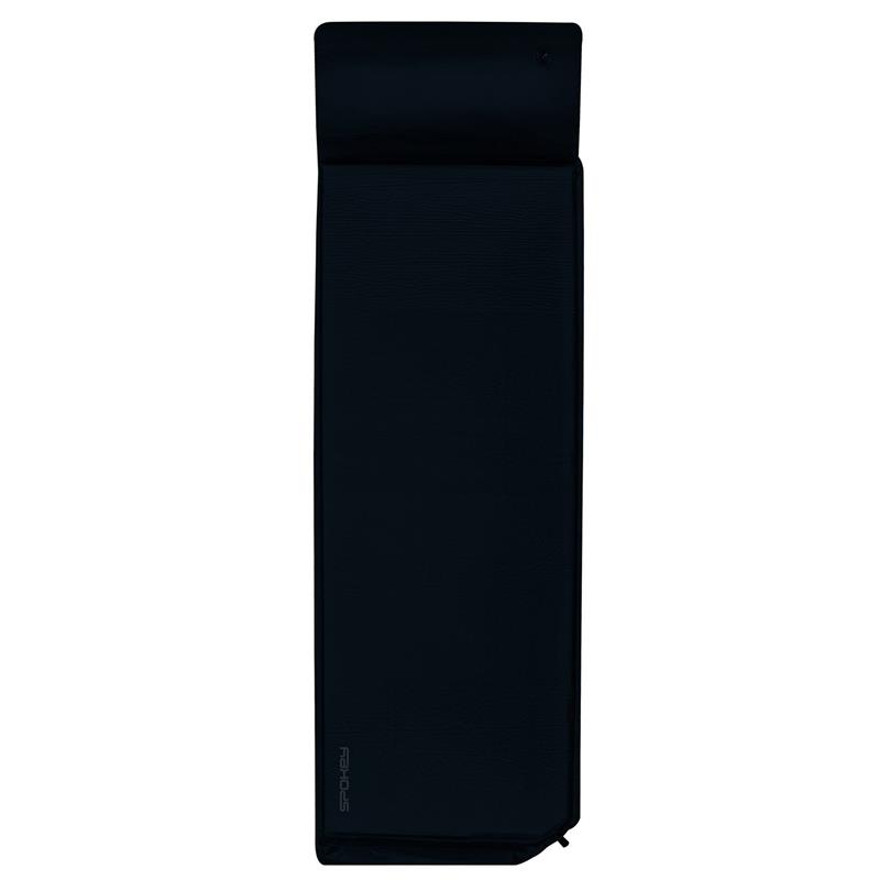 Spokey SAVORY PILLOW Self-inflating sleeping mat with vankúšiko, 186 x 50 x 2.5 cm, R-Value 3.6, black