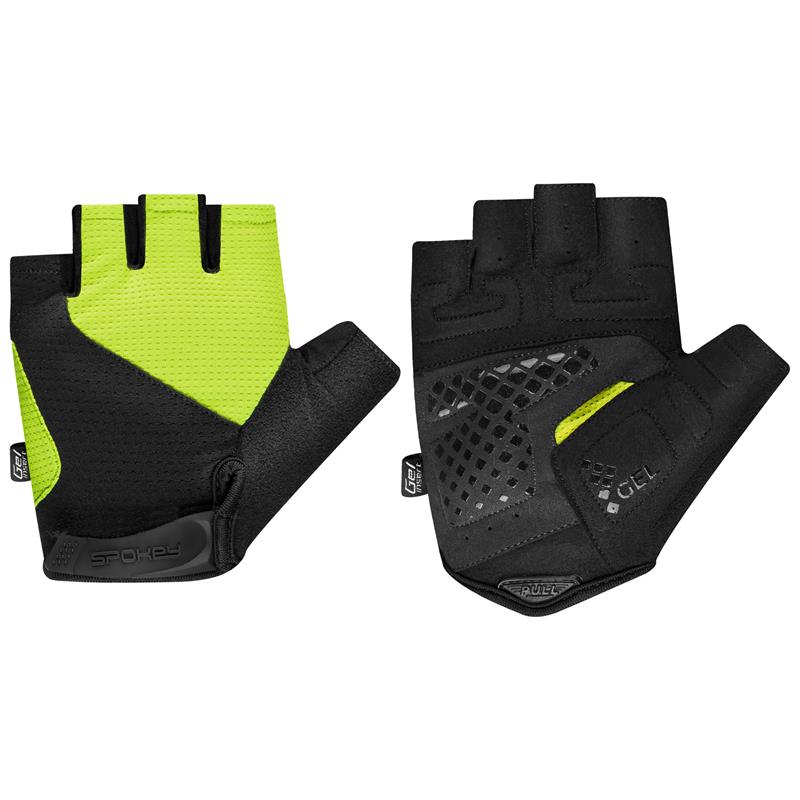 Spokey EXPERT Men's cycling gloves, žlto-čierne, veľ. M
