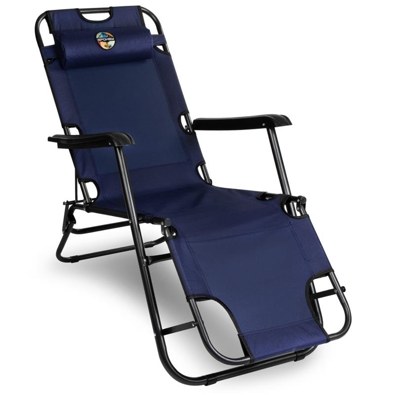 Spokey TAMPICO Warehouse drawing / chaise longue 2in1 dark blue