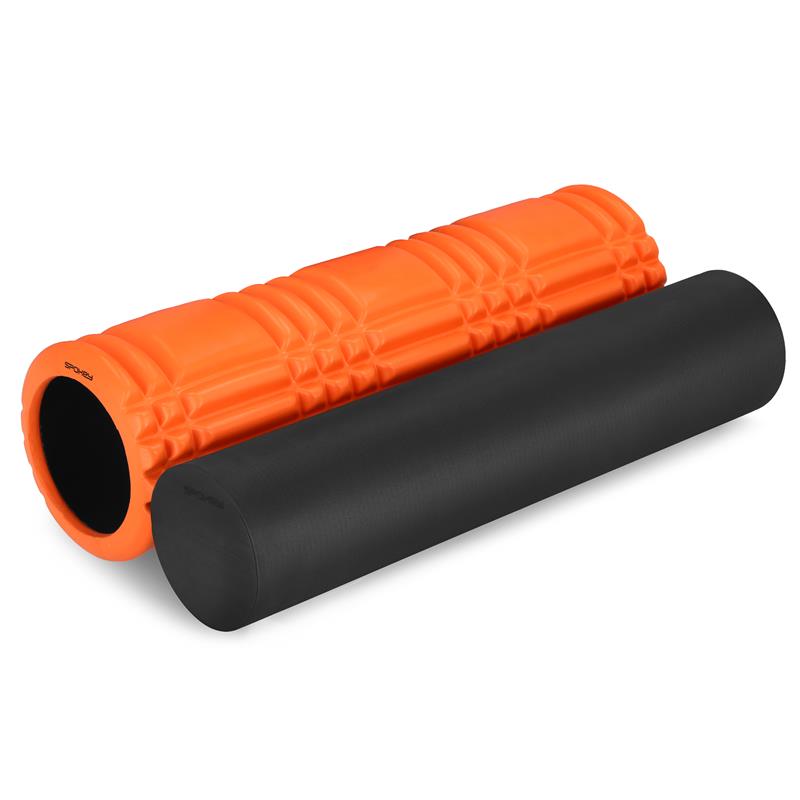 Levně Spokey MIX ROLL fitness masážny valec 2v1, oranžovo-černý