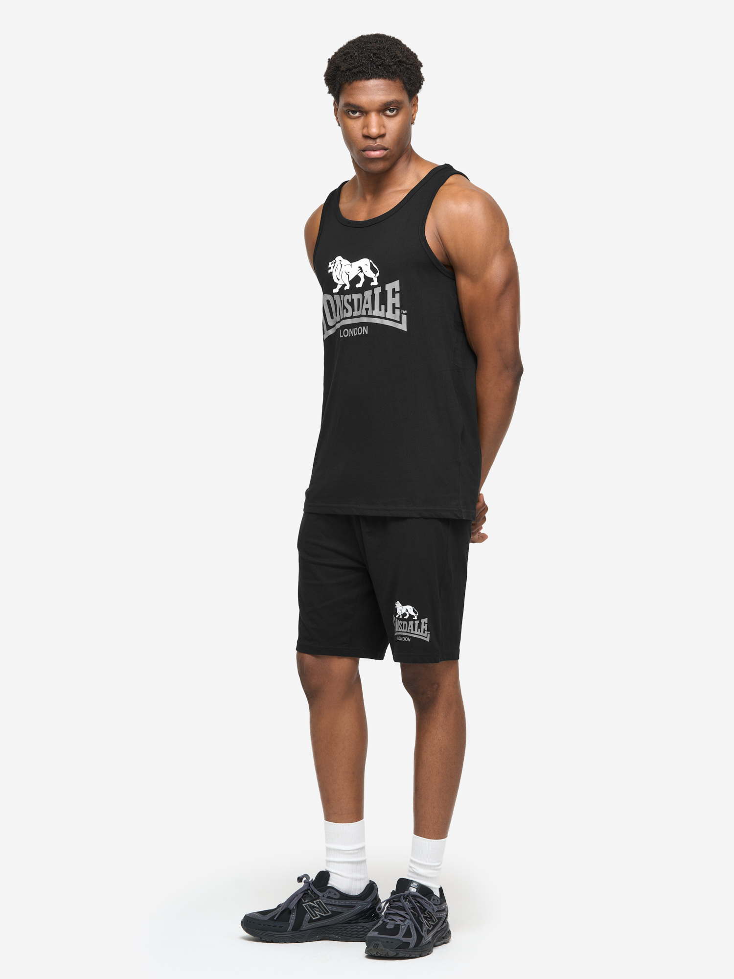 Lonsdale Men's singlet &amp; shorts set regular fit