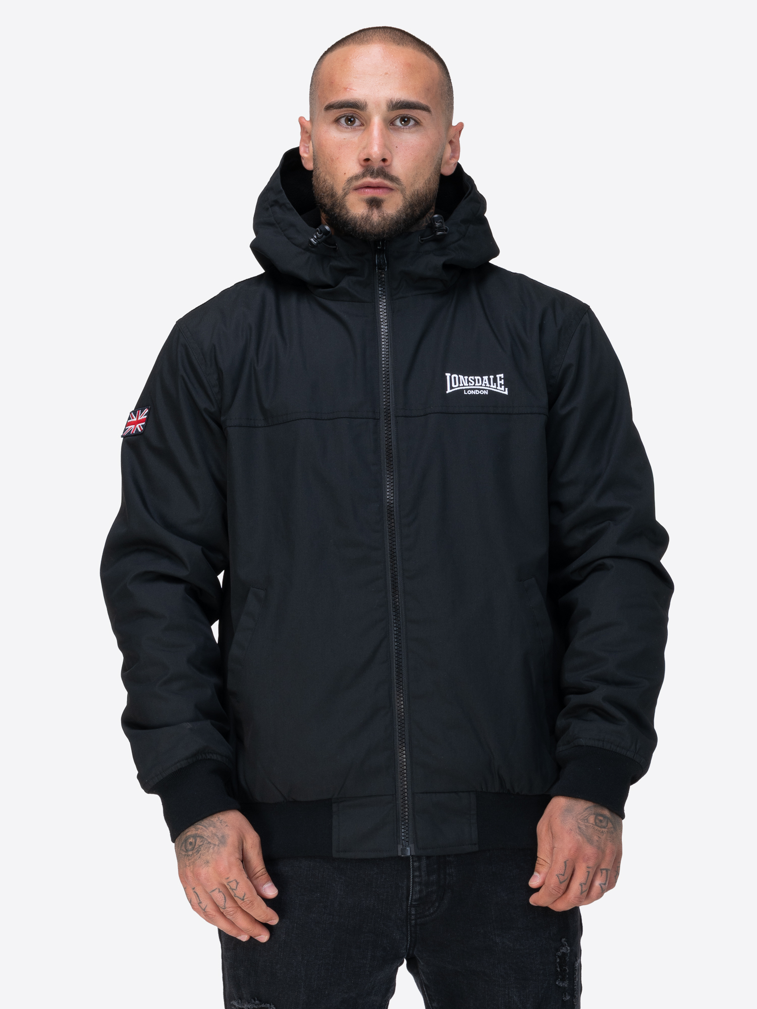 Lonsdale Men's hooded jacket regular fit