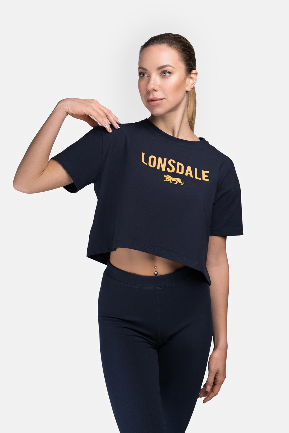 Lonsdale Women's T-shirt Cropped Oversized