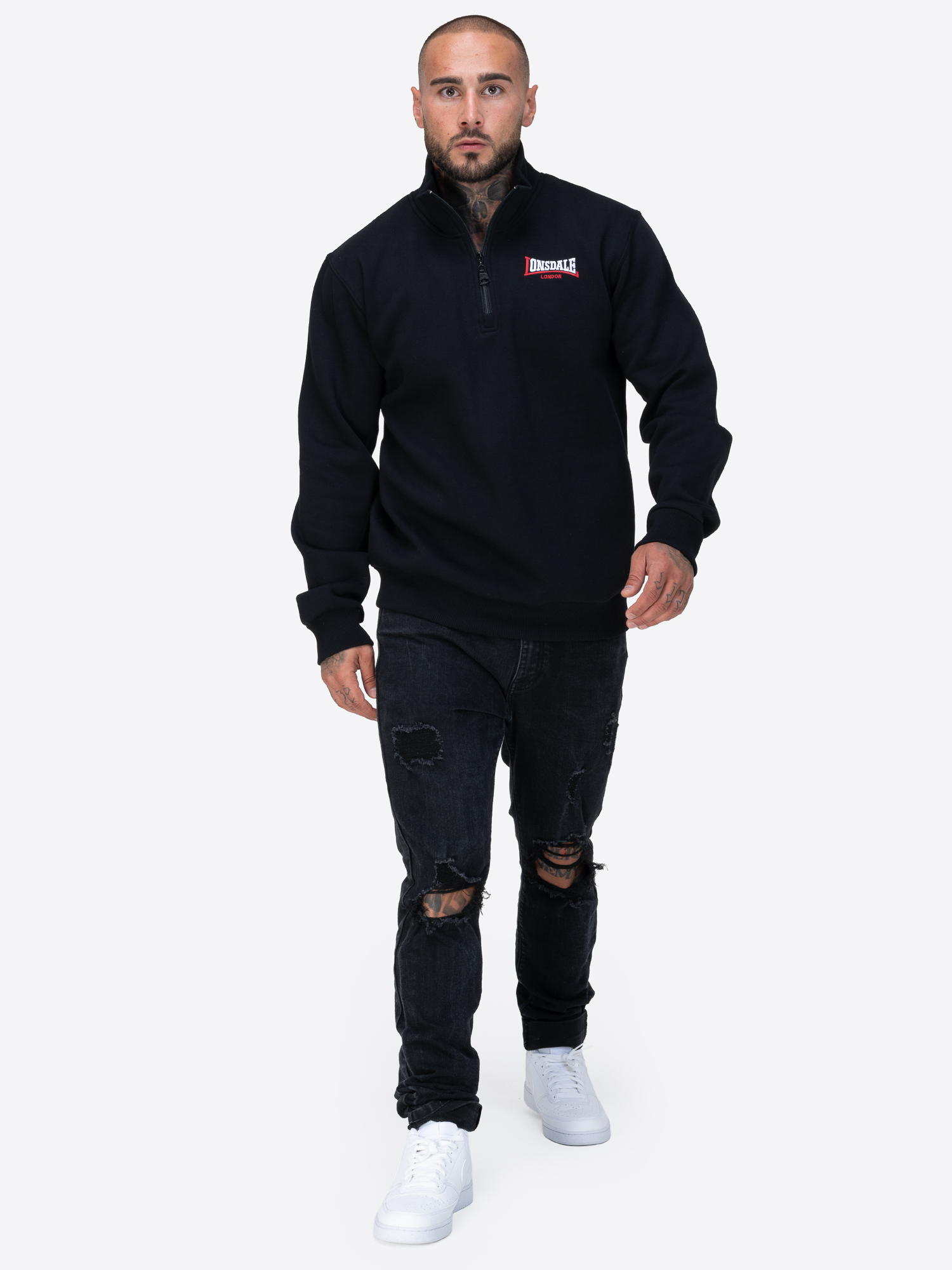 Lonsdale Men's sweatshirt quarter zip regular fit