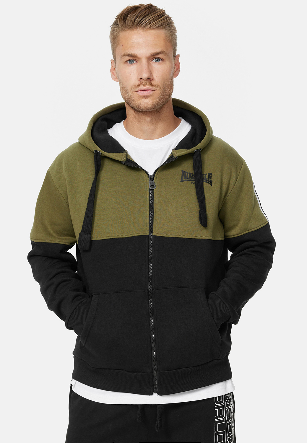 Lonsdale Men&#039;s hooded zipsweat jacket regular fit
