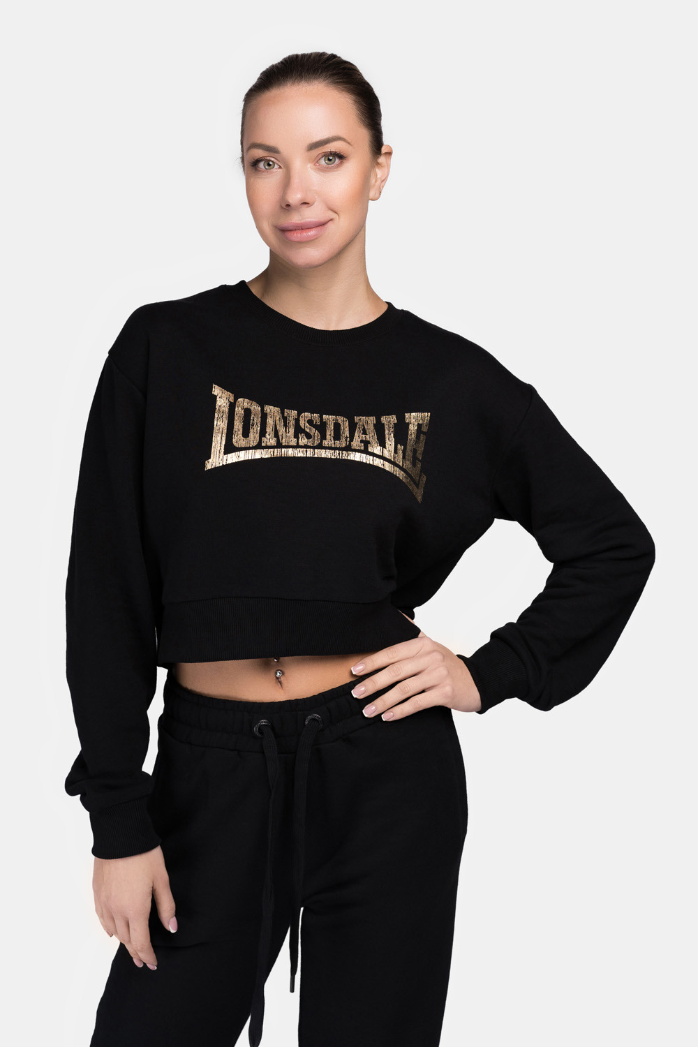 Lonsdale Women&#039;s crewneck sweatshirt cropped