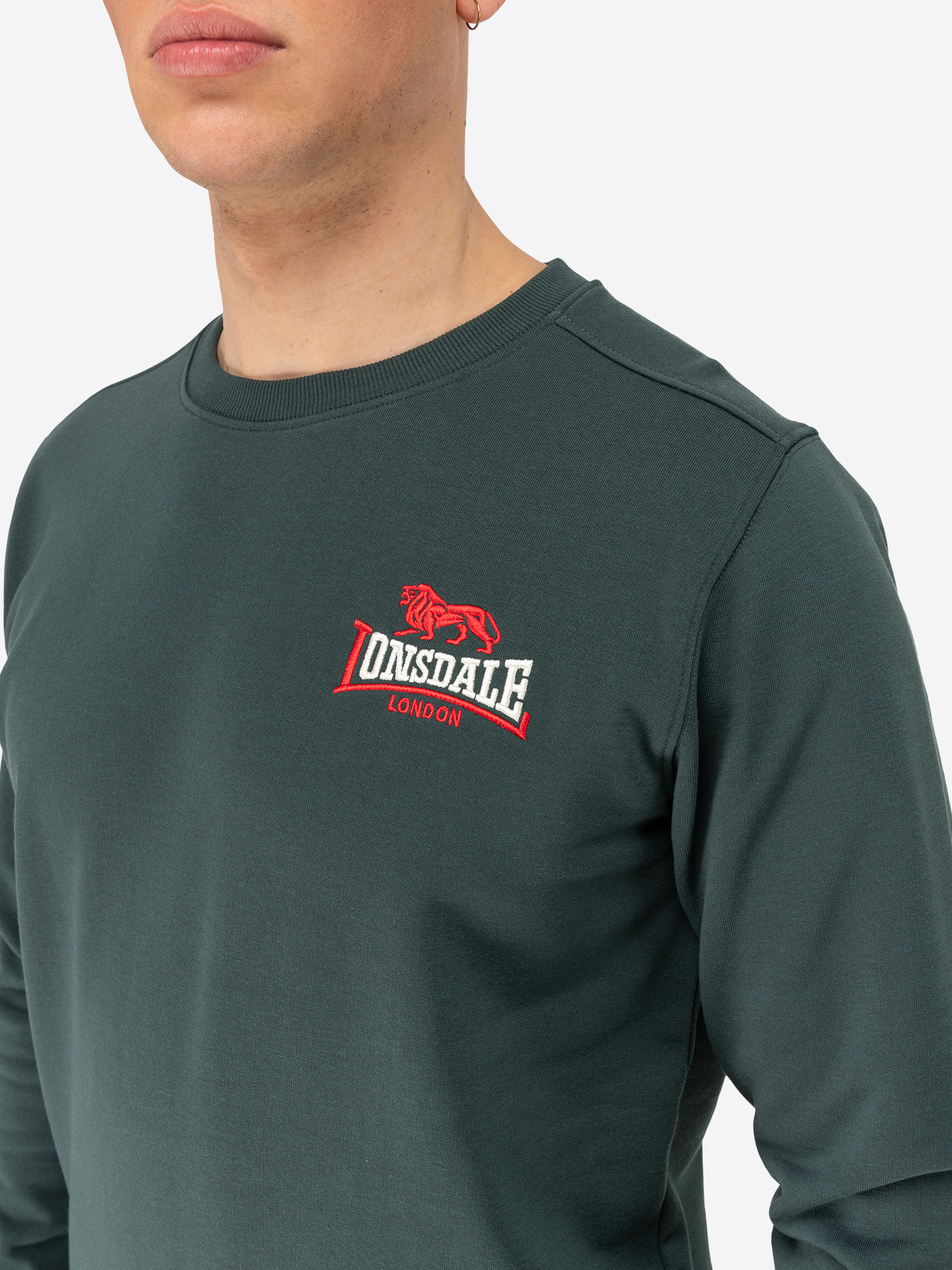 Lonsdale Men&#039;s crewneck sweatshirt slim fit