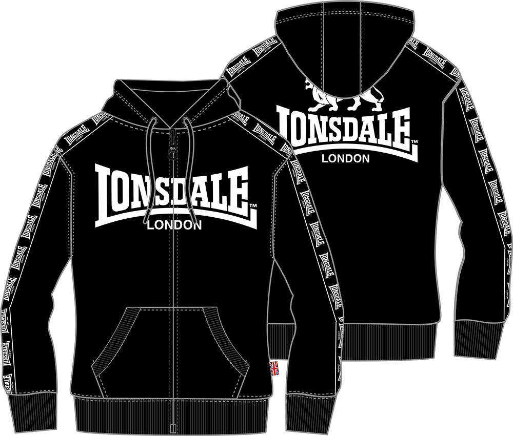 Lonsdale Men's hooded zipsweat jacket regular fit