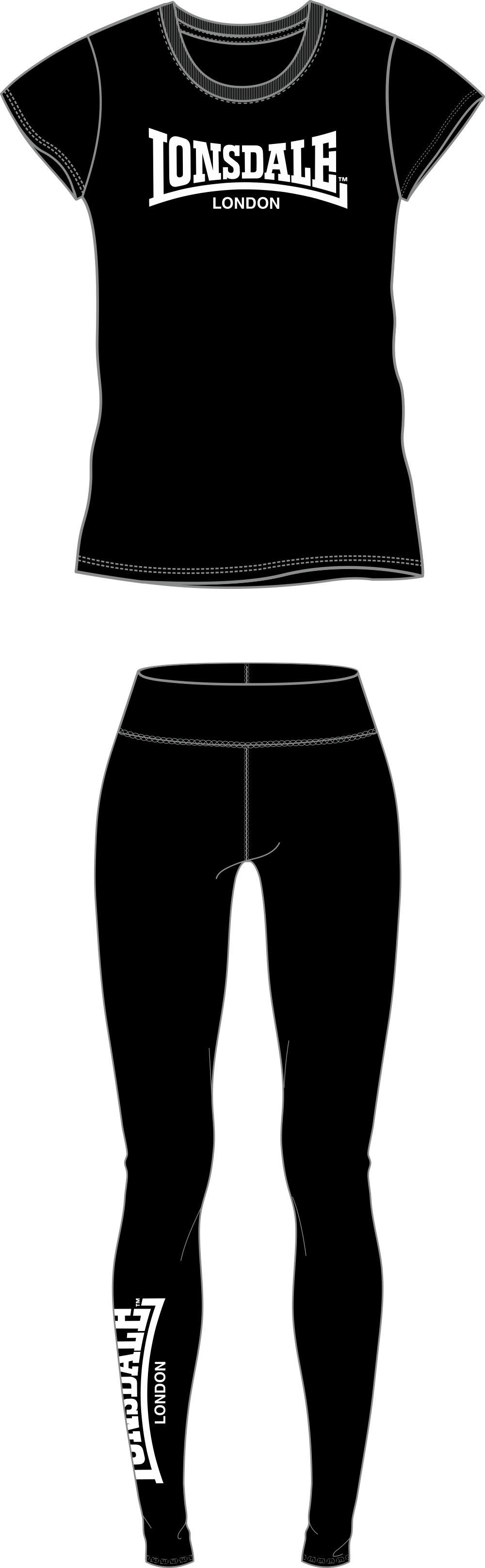 Lonsdale Womens t-shirt & leggings set