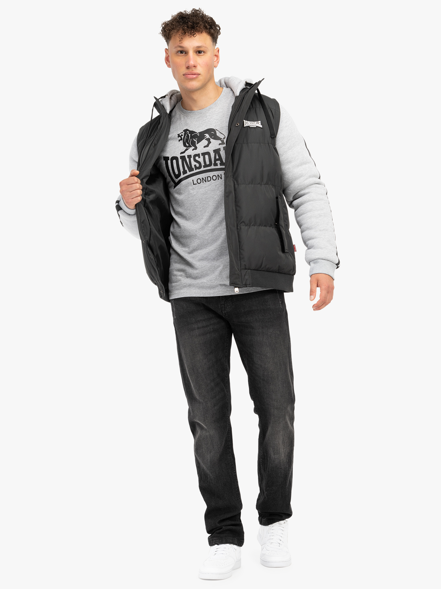 Lonsdale Men's hooded jacket regular fit